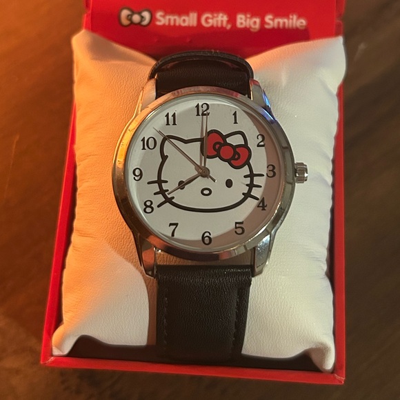Hello Kitty Accessories - Hello Kitty Watch with Brown and Black Strap